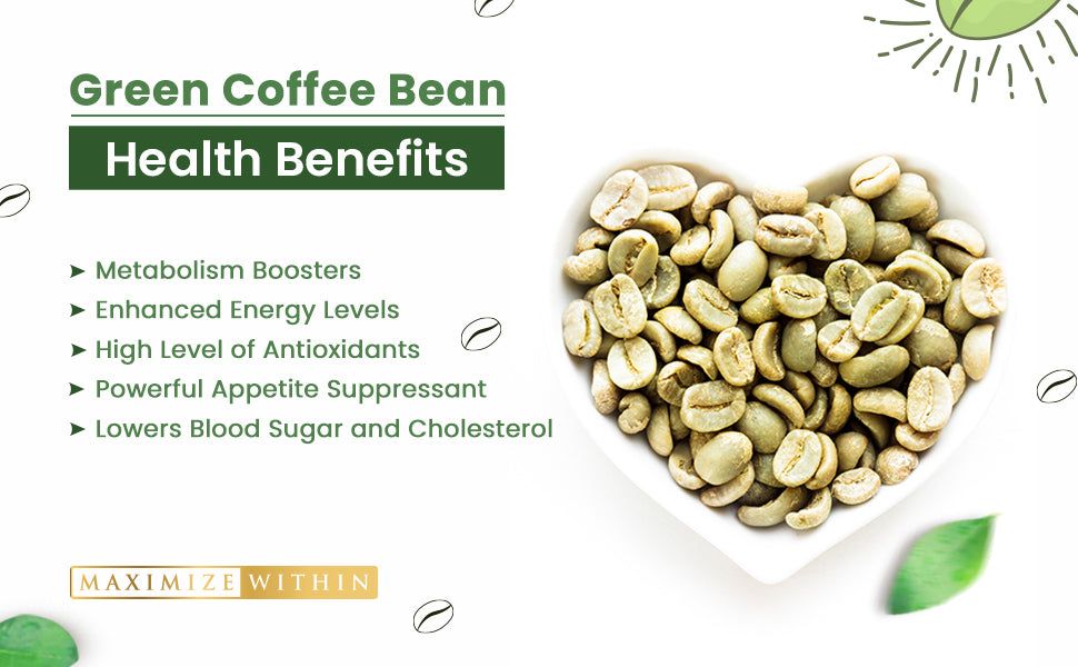 Green Coffee Bean Extract Supplement - Maximum Slim | Supports Metabolism & Energy