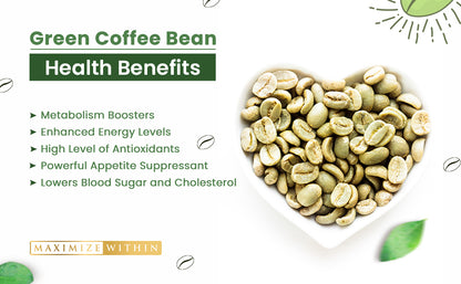 Green Coffee Bean Extract Supplement - Maximum Slim | Supports Metabolism & Energy