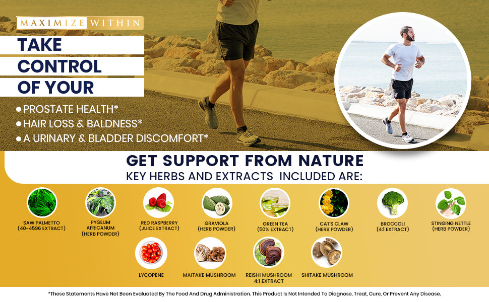 Advanced Prostate Support Supplement - Maximum Slim | Promotes Urinary Health