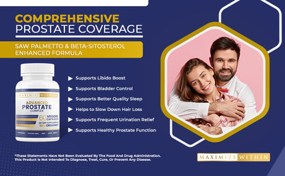 Advanced Prostate Support Supplement - Maximum Slim | Promotes Urinary Health