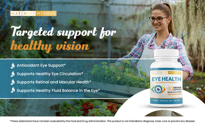 Eye Health & Mineral Supplement - Maximum Slim | Supports Vision & Ocular Health