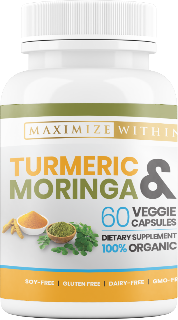 Turmeric and Moringa Supplement - Maximum Slim | Herbal Blend for Overall Wellness