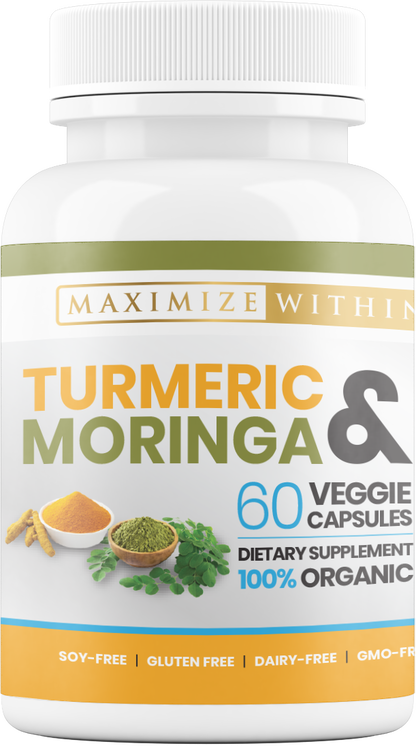 Turmeric and Moringa Supplement - Maximum Slim | Herbal Blend for Overall Wellness