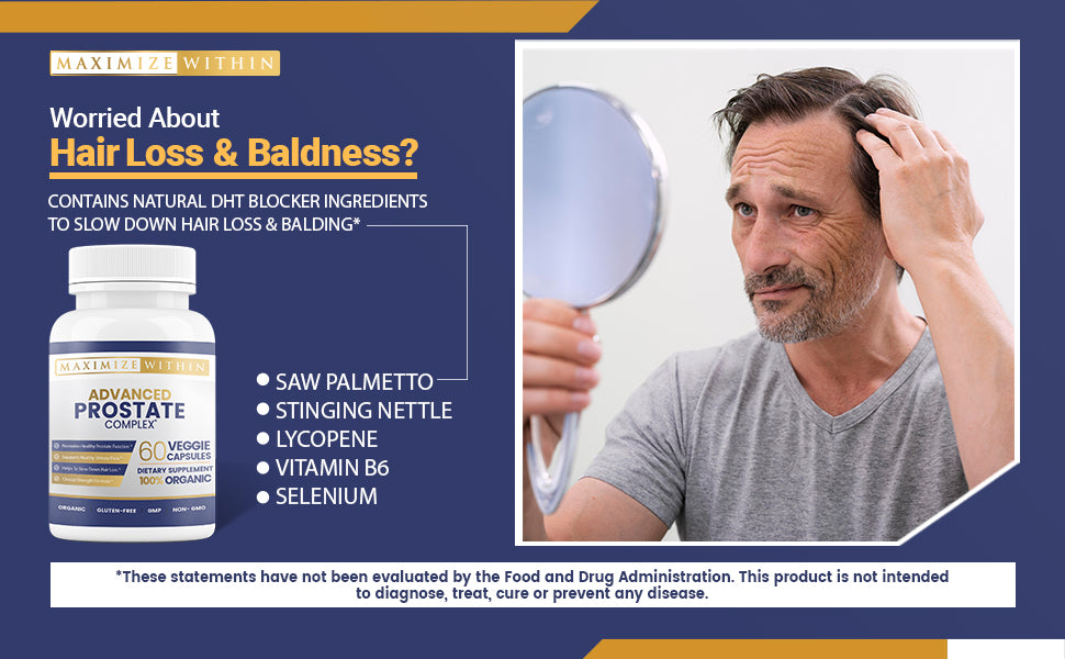 Advanced Prostate Support Supplement - Maximum Slim | Promotes Urinary Health