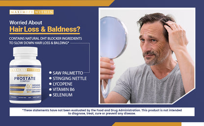 Advanced Prostate Support Supplement - Maximum Slim | Promotes Urinary Health