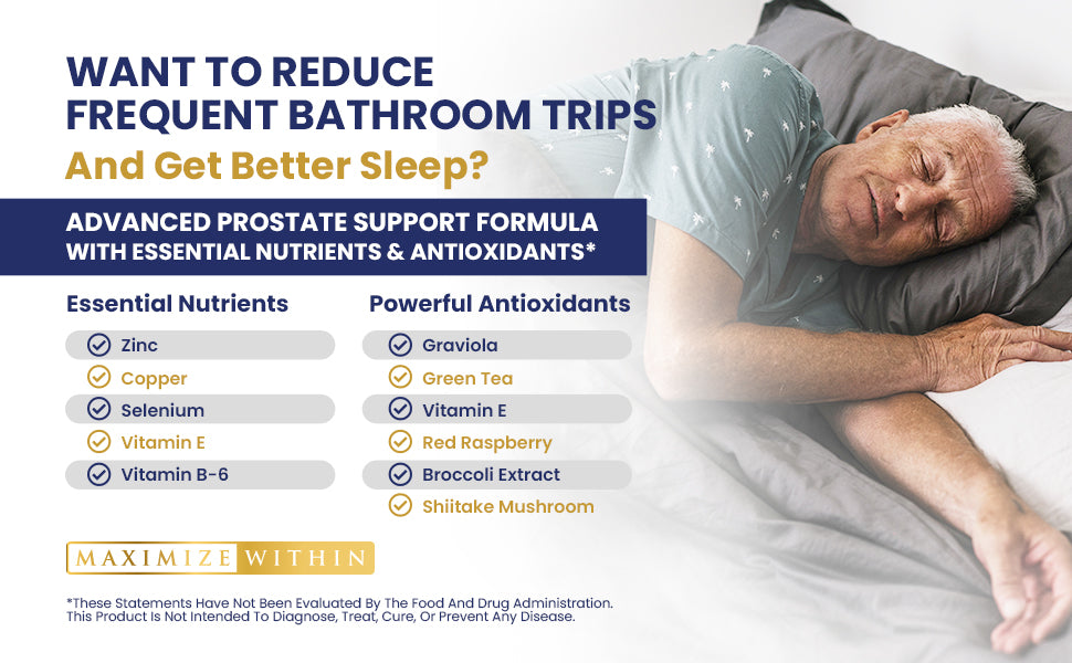 Advanced Prostate Support Supplement - Maximum Slim | Promotes Urinary Health