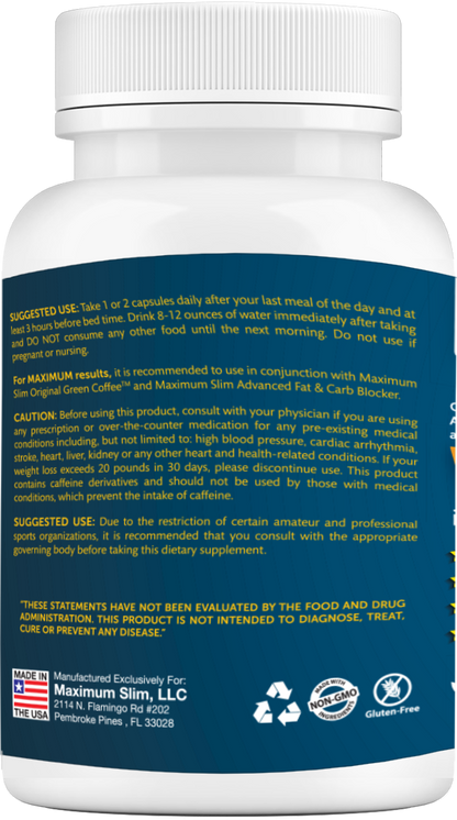 Maximum Slim Nighttime Weight Support | Formulated for Evening Metabolic Support