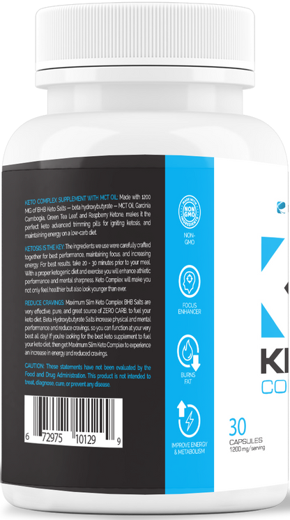 Keto Complex Flash Sale (30 ct)  - Maximum Slim | Supports Ketosis & Metabolism