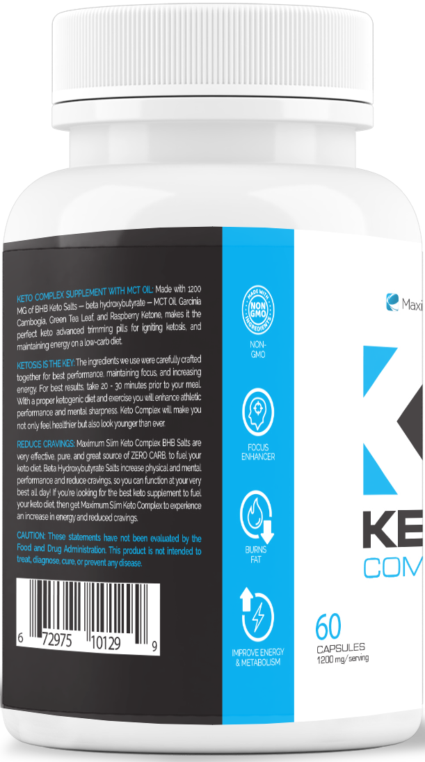 Keto Complex Supplement - Maximum Slim | Supports Ketosis & Energy Levels