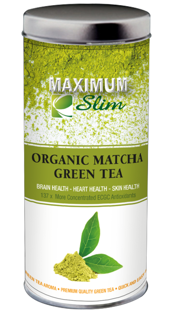 Organic Matcha Super Green Tea - Maximum Slim | Antioxidant-Rich for Focus & Energy