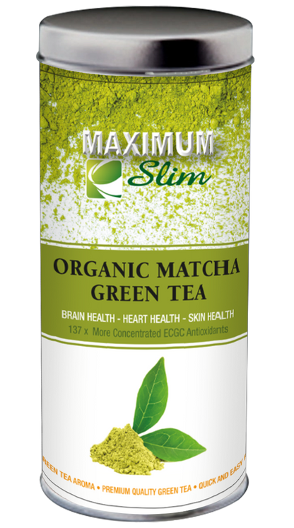 Organic Matcha Super Green Tea - Maximum Slim | Antioxidant-Rich for Focus & Energy