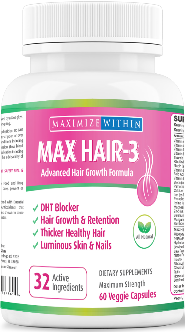 Max Hair 3 - Maximum Slim | Supports Healthy Hair Growth & Strength