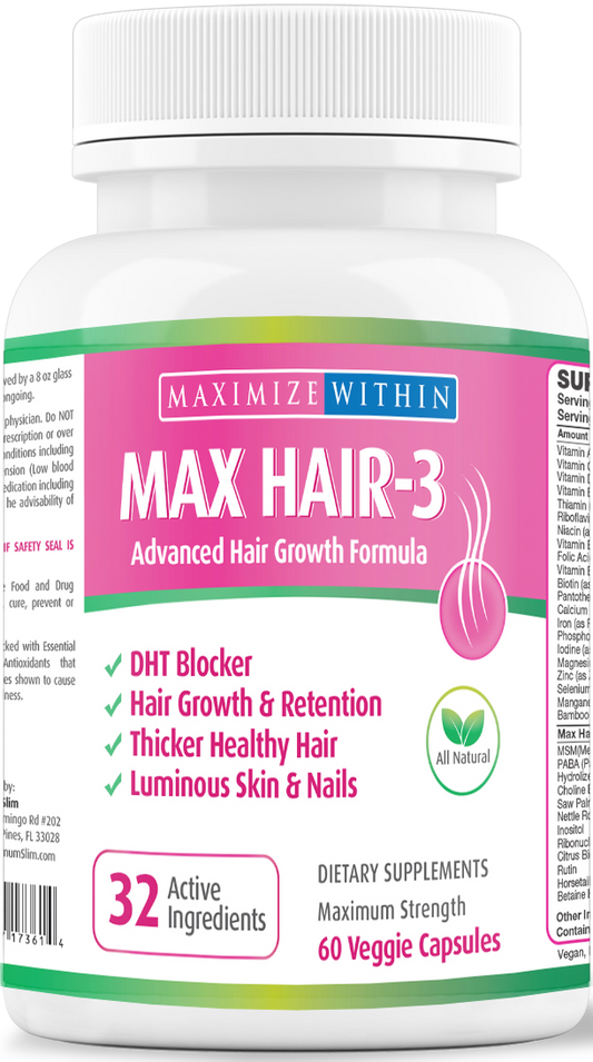 Max Hair 3 - Maximum Slim | Supports Healthy Hair Growth & Strength