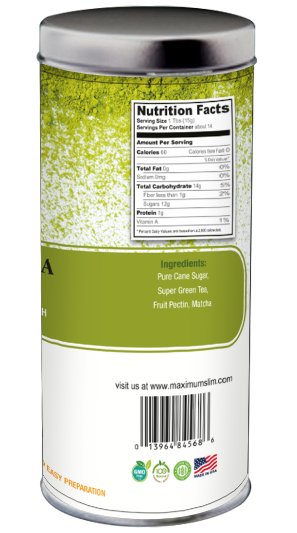 Organic Matcha Super Green Tea - Maximum Slim | Antioxidant-Rich for Focus & Energy