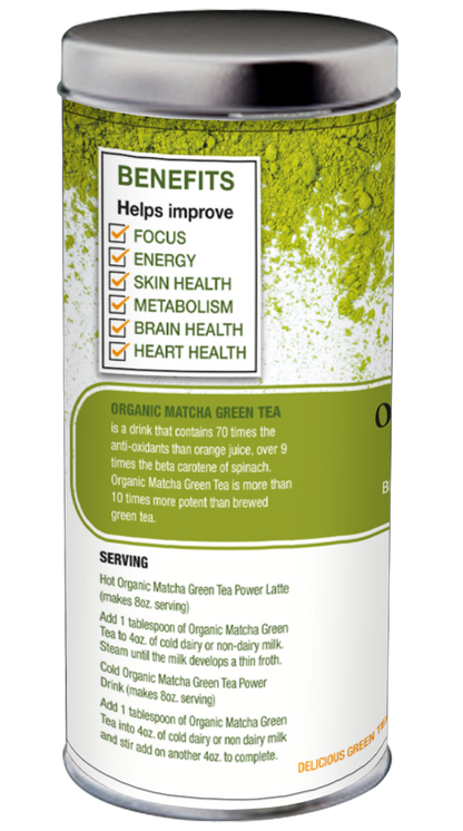 Organic Matcha Super Green Tea - Maximum Slim | Antioxidant-Rich for Focus & Energy