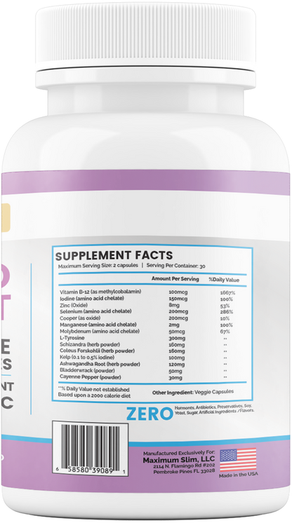 Thyroid Support Supplement - Maximum Slim | Promotes Healthy Metabolism