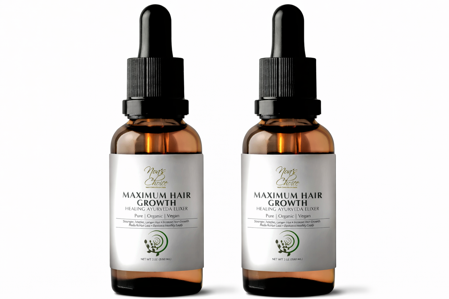 Noa's Choice Ayurvedic Maximum Hair Growth Oil Elixir | Nourishes & Strengthens Hair