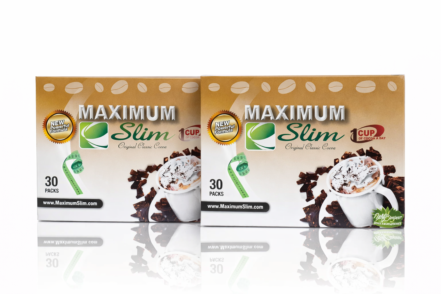 Maximum Slim Original Classic Cocoa (30 Ct) | Delicious Drink Mix for Everyday Wellness