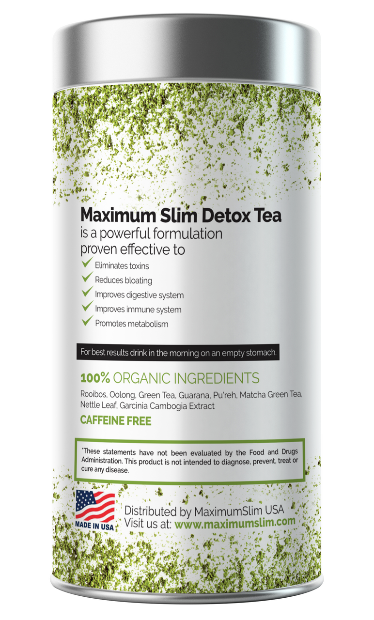 Maximum Slim Organic Detox Tea (14 ct) | Herbal Cleansing & Wellness Blend