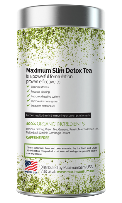 Maximum Slim Organic Detox Tea | Herbal Cleansing & Wellness Blend