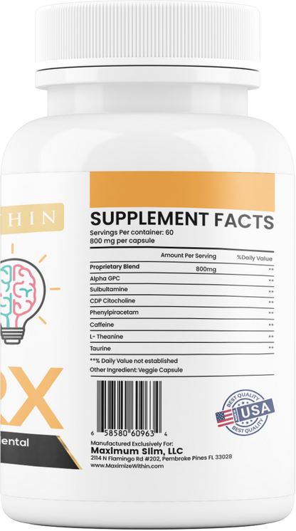 Maximize Within Focus RX - Maximum Slim | Supports Mental Clarity & Concentration