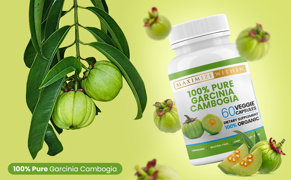 100% Pure Garcinia Cambogia - Maximum Slim | Natural Supplement for Healthy Living