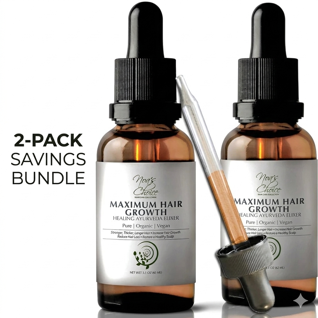 Noa's Choice Ayurvedic Maximum Hair Growth Oil Elixir | Nourishes & Strengthens Hair