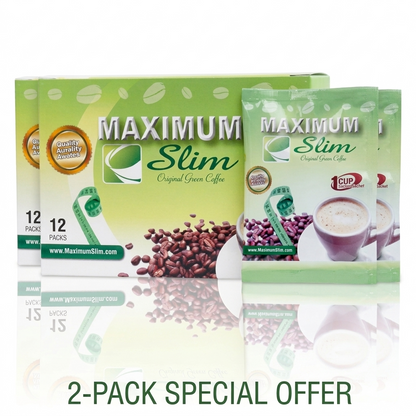 Maximum Slim Original Green Coffee | Premium Unroasted Arabica Blend (12 Ct)