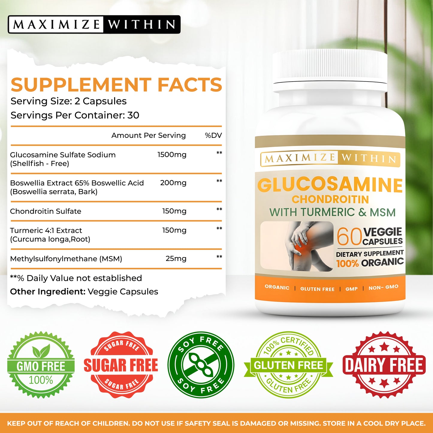Glucosamine Chondroitin with Turmeric and MSM - CA