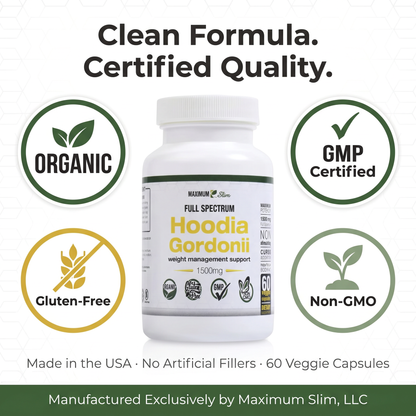 Maximum Slim Hoodia Gordonii Full Spectrum | Daily Wellness Support