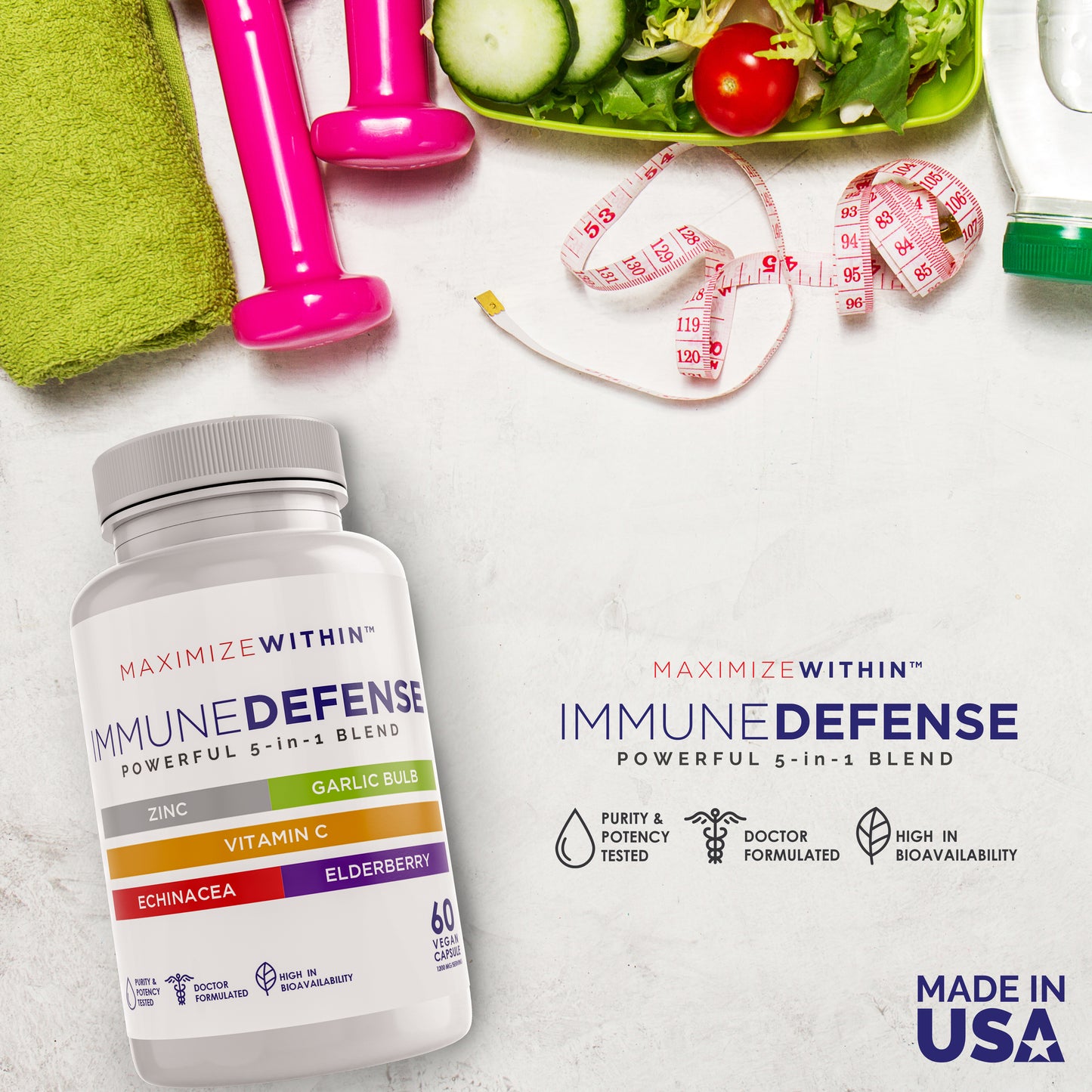 Immune DEFENSE 5-IN-1 Powerful Formula
