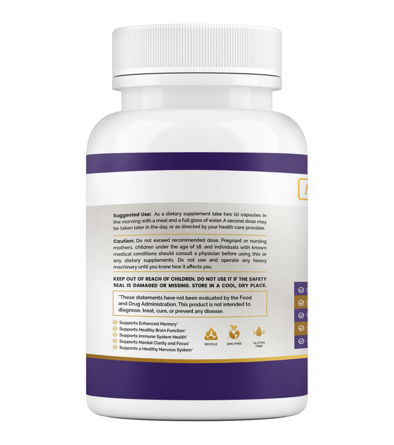 Lion’s Mane & DMAE Supplement - Maximum Slim | Supports Cognitive Function & Focus