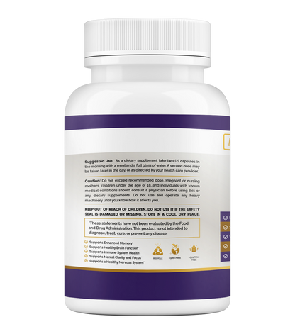 Lion’s Mane & DMAE Supplement - Maximum Slim | Supports Cognitive Function & Focus