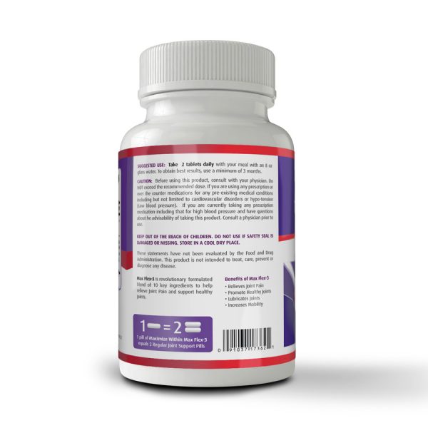 Max Flex 3 - Maximum Slim | Joint Support Supplement for Mobility & Comfort