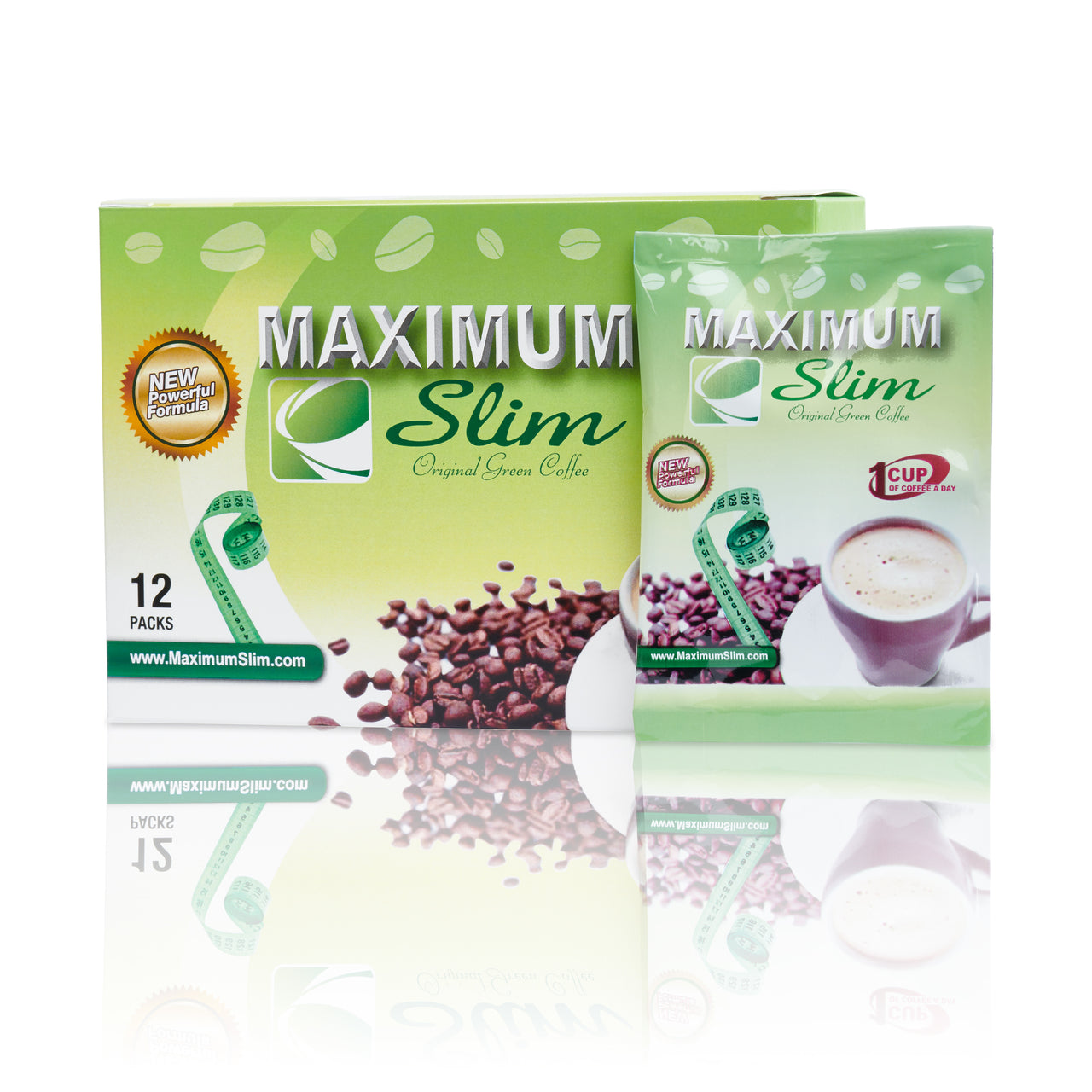 Maximum Slim Original Green Coffee (12 ct)  | Naturally Energizing & Metabolism Boosting