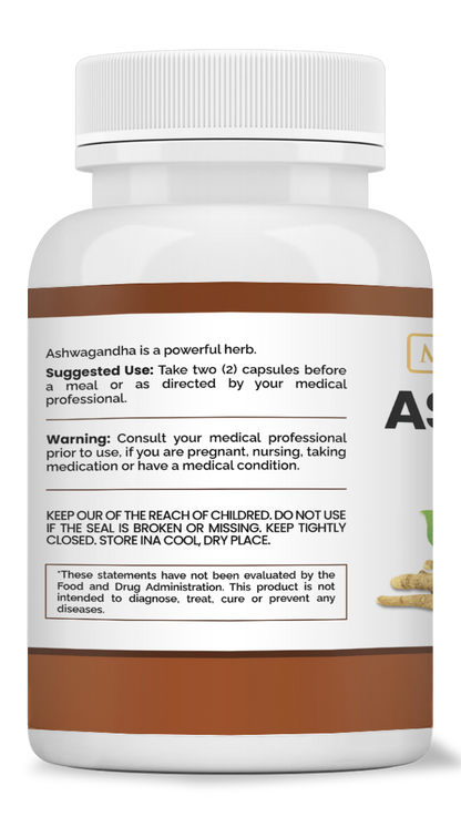 Ashwagandha Root Extra Strength - Maximum Slim | Supports Stress Relief & Vitality
