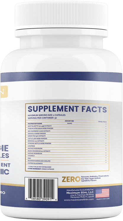 Advanced Prostate Support Supplement - Maximum Slim | Promotes Urinary Health