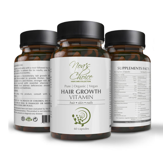 Noa’s Choice Organic Ayurvedic Hair Growth Vitamin - Maximum Slim | Nourishes & Strengthens Hair