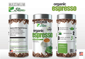 Maximum Slim Organic Espresso | Rich & Smooth Coffee for Energy Boost