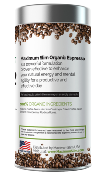 Maximum Slim Organic Espresso | Rich & Smooth Coffee for Energy Boost