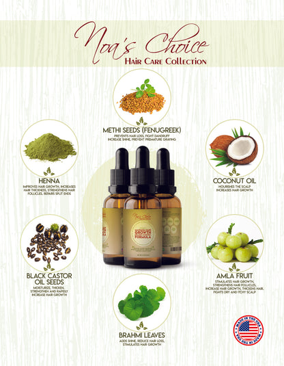 Noa's Choice Organic Ayurvedic Maximum Hair Growth Oil Elixer