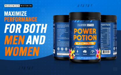 Power Potion Electrolyte Pre-Workout Powder - Maximum Slim | Hydration & Endurance Boost