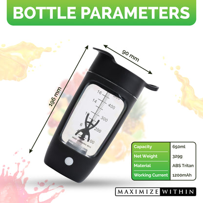 Protein Shaker Stirrer Bottle - Maximum Slim | Convenient Mixing for Protein Shakes