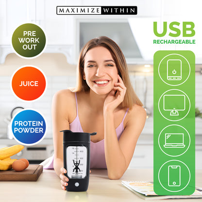 Protein Shaker Stirrer Bottle - Maximum Slim | Convenient Mixing for Protein Shakes