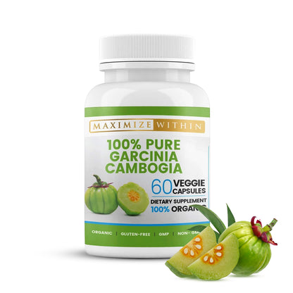 100% Pure Garcinia Cambogia - Maximum Slim | Natural Supplement for Healthy Living
