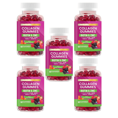 Collagen Gummies, Mixed Berries Flavor – Supports Hair, Skin, Nails, Joints