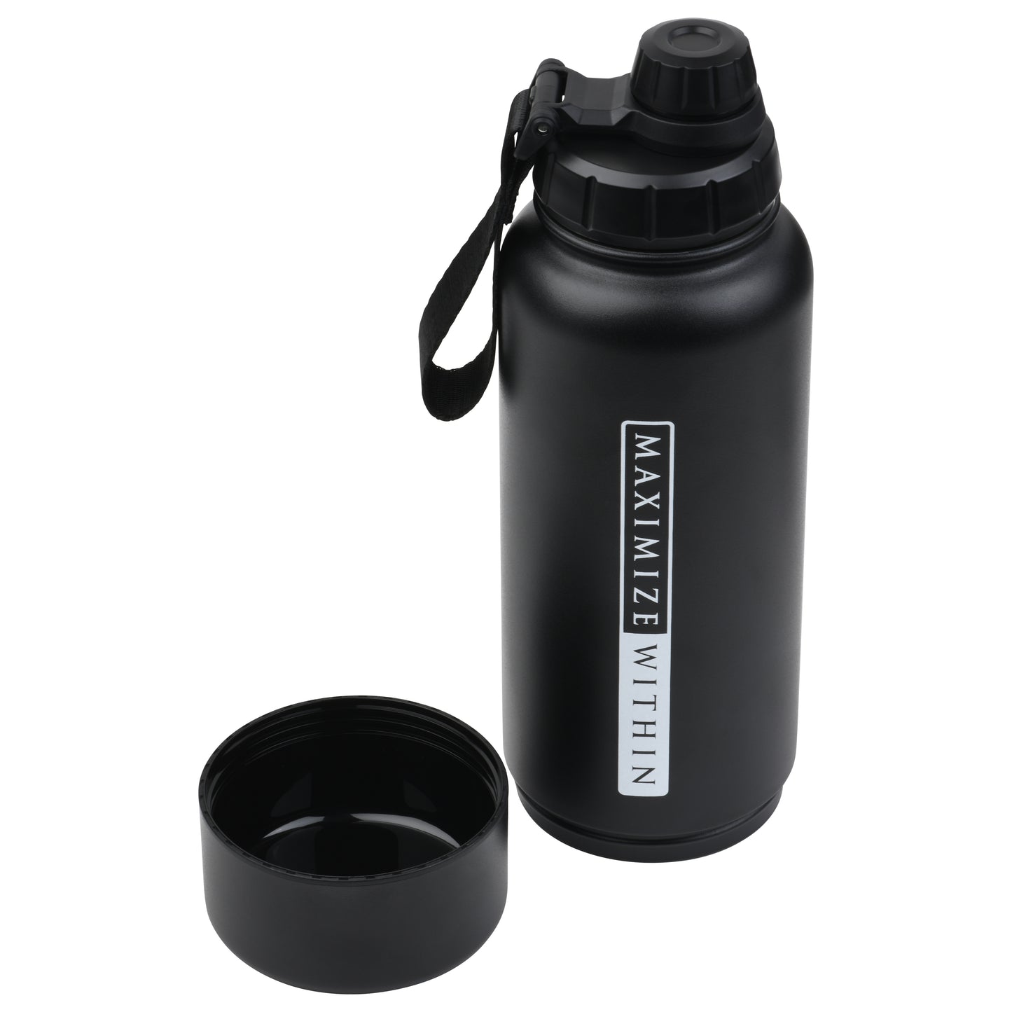 Stainless Steel Water Bottle with Hidden Compartment - Maximum Slim | Sleek & Functional