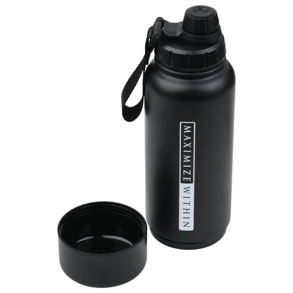 Stainless Steel Water Bottle with Hidden Compartment - Maximum Slim | Sleek & Functional
