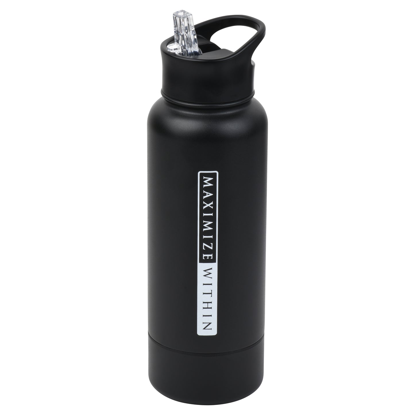 Stainless Steel Water Bottle with Hidden Compartment - Maximum Slim | Sleek & Functional