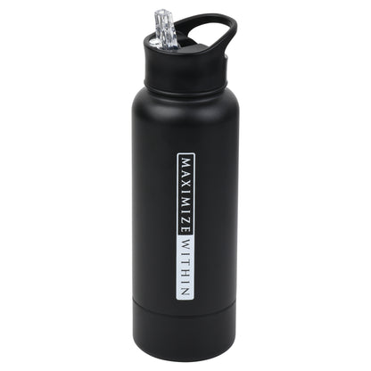 Stainless Steel Water Bottle with Hidden Compartment - Maximum Slim | Sleek & Functional